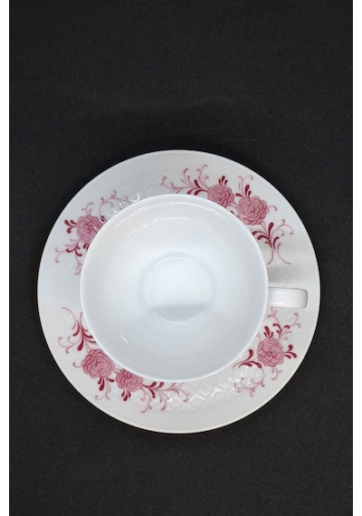 Seltmann Weiden Pembe Çiçekli Vintage Çay Fincanı 2 Parça 210 Ml Pembe