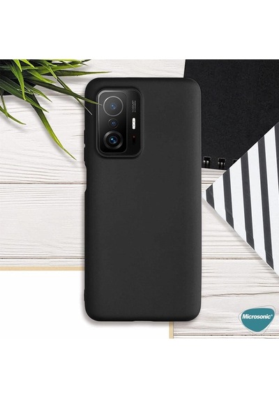 Matte Silicone Xiaomi Mi 11t İçin Kılıf Mavi Mi 11t İle Uyumlu Kılıf - Mavi