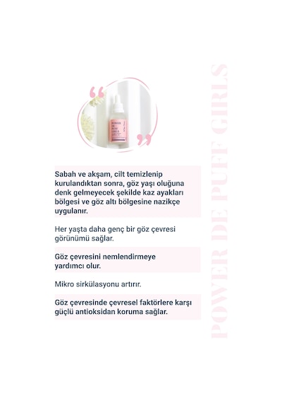 She Vec Göz Altındaki Halkalar &Torbalanmalarda Etkisi Kanıtlanmış Formül 30 ML