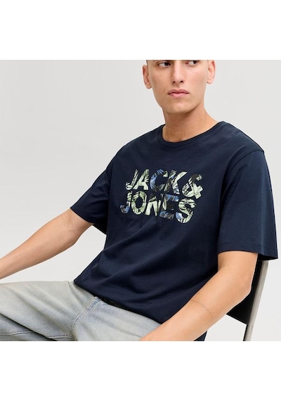 Jack & Jones Jack&jones Jeff Logo Erkek Lacivert Tişört Lacivert
