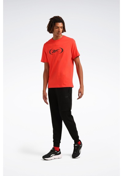 Reebok Basketball T-shırt Kırmızı Erkek Kısa Kol T-shirt Kırmızı