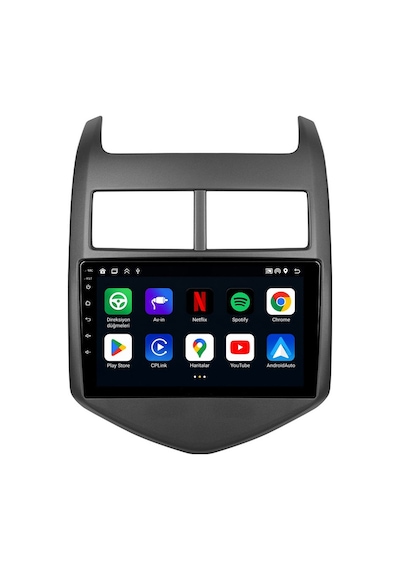 Chevrolet Aveo 2011-2013 Android Multimedya Carplay Android Auto Navigasyon Kameralı 6gb Ram 64gb 9"