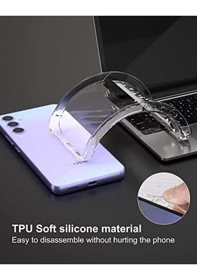 Galaxy A35 Uyumlu Şeffaf Slim Tpu Saydam Kılıf 50 x 22