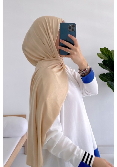 Ka Hijab Penye Şal - Bej
