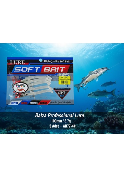 Balza Professional Lure Silikon Suni Yem Seti - 100mm / 3.7g - 5 Adet - Ar77-4