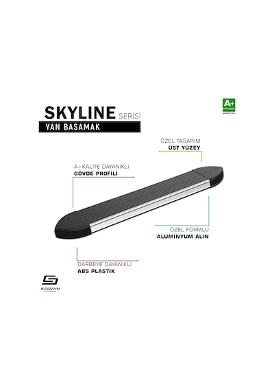 S-dizayn Kia Ev3 Skyline Krom Yan Basamak 183 Cm 2025 Üzeri A+ Kalite