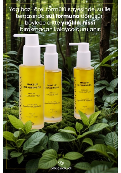 Bade Natural Jojoba Ve Skualan İçerikli Makyaj Temizleme Yağı 100 ML Bade Natural Jojoba Ve Skualan İçerikli Makyaj Temizleme Yağı 100 ML