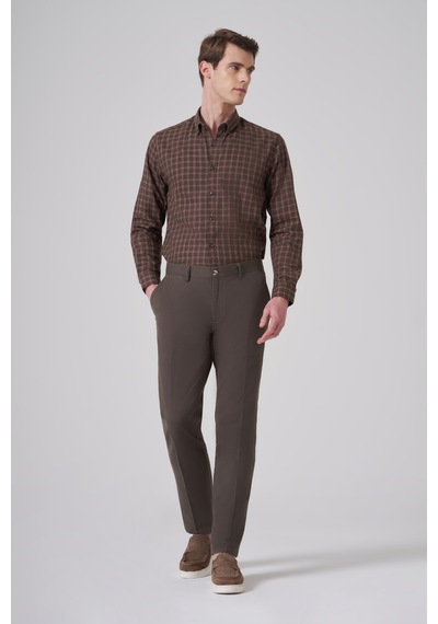 Morven Erkek Haki Pamuk Trend Dynamic Fit Chino Pantolon 26ks003006710 Haki