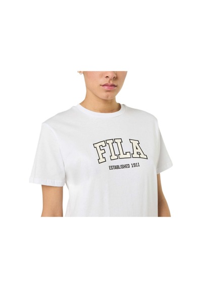 Fila Faw1300.10001 Rifredi Regular Graphic Kadın Spor Tişört Beyaz