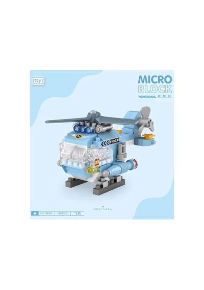 4 Adet Loz Helikopter 150 Parça Block Oyuncak-mini Poşet 8616