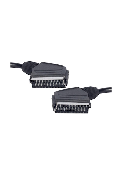 1.2 Metre Poşetli 7 Mm Siyah Scart Scart Kablo Standart