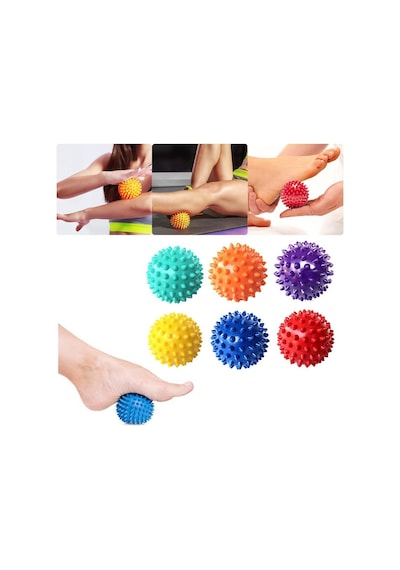 Dikenli Masaj Topu Medikal El Ayak Parmak Rehabilitasyon Massage Pembe