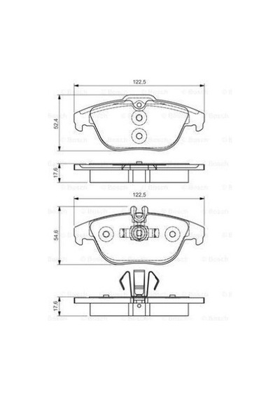 Mercedes C Serisi 204 C180 1.8 2012-2014 Bosch Arka Balata Netp