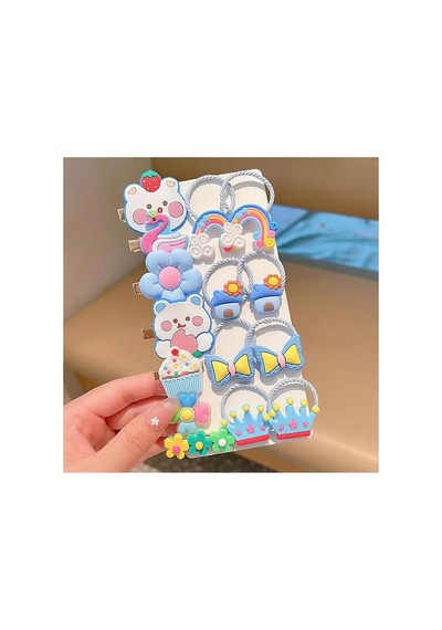 So-much Yeni Model Çocuk Lastik Pens Toka Seti 15 Adet Mavi - 559523200 Mavi - 559523200 Mavi