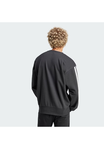Black/whıte Adidas Erkek Günlük Sweatshirt M 3s Ft Swt Je6372 Siyah