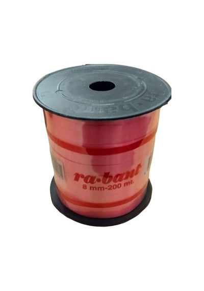 Kırmızı Renk Rafya Rabant 8 Mm 200 Mt