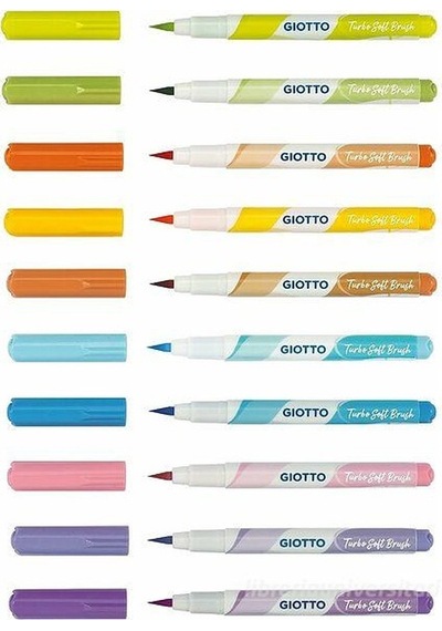 Giotto Turbo Soft Brush 10 Pastel Renk