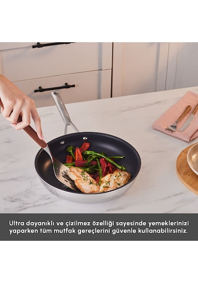Karaca Plasma Steel 316+ 3Ply Yanmaz Yapışmaz Çelik Tava 26 cm