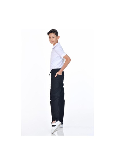 Lasgaris Jeans Erkek/kız Çocuk Bej Okul Pantolonu Siyah