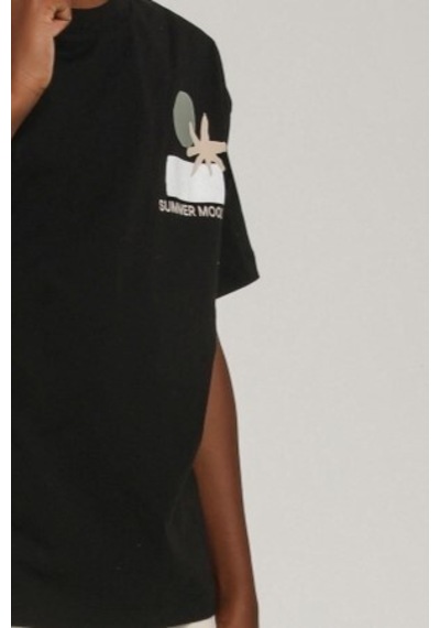 Xo Kids Erkek Çocuk Tişört 4-8 Yaş 1804 Siyah