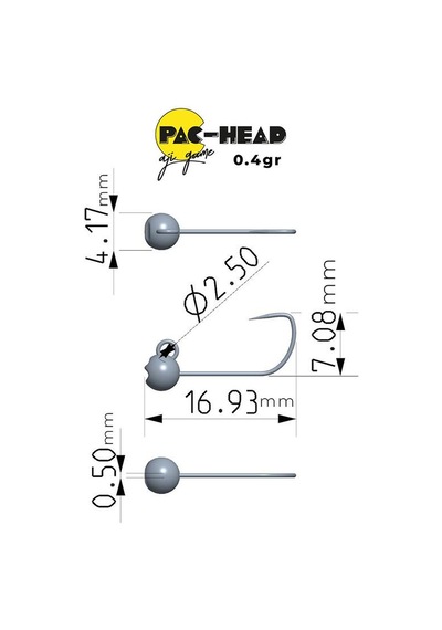 Fujin Pac-head Aji Game Jighead No:10 0.4gr