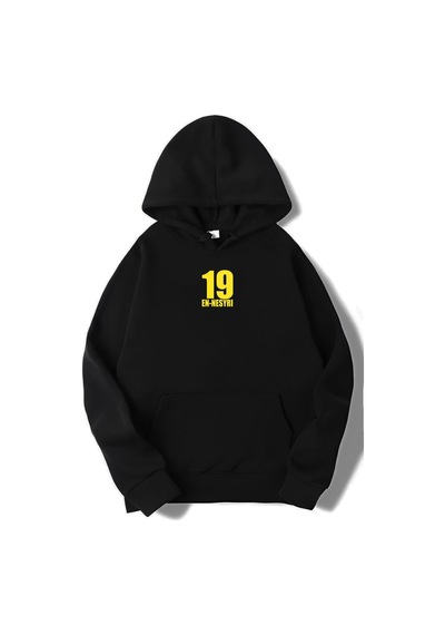 Brz Collection Unisex Oversize Yusuf En-nesyri Hoodie Siyah