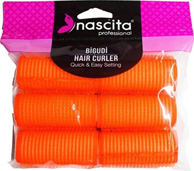 25 63 Mm / 6lı Cırtlı Süngerli Bigudi - 58