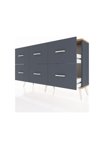 Arges Konsol 6 Çekmeceli 132x30x83 Antrasit-çam/antrasit Çam/antrasit Arges Konsol 6 Çekmeceli 132x30x83 Antrasit-çam/antrasit Çam/antrasit
