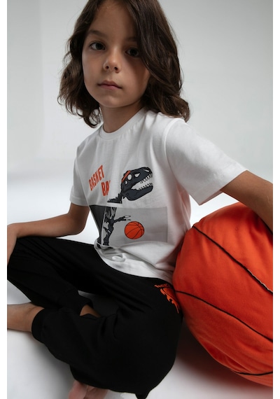 Rolypoly Erkek Çocuk Beyaz Pijama Takımı Rp3535-c-v1