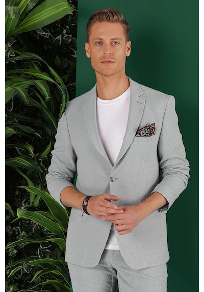 Efor C 640 Slim Fit Gri Spor Ceket Gri