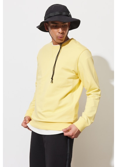 AC&Co / Altınyıldız Classics ERKEK SARI Standart Fit Normal Kesim Bisiklet Yaka Sweatshirt Sarı AC&Co / Altınyıldız Classics ERKEK SARI Standart Fit Normal Kesim Bisiklet Yaka Sweatshirt Sarı