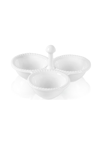 The Mia Grd0022 Grande Servis Tabağı Bölmeli Beyaz 24 Cm