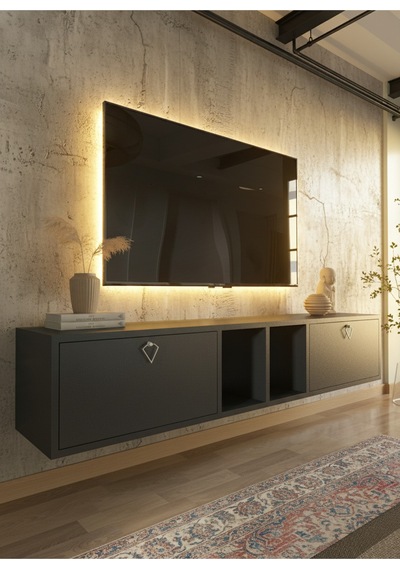 Resital Tv Ünitesi S1833-4 Antrasit Antrasit