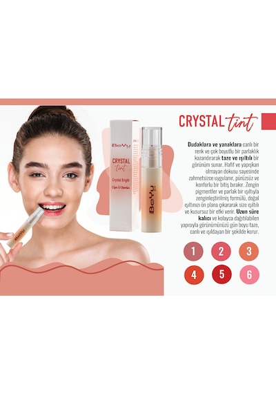 De Luxe Beyu Paris Crystal Tint No.03-bare Peach-dudak Ve Yanak Görünümünüz Gün Boyu Canlı Ve Parlak. 03