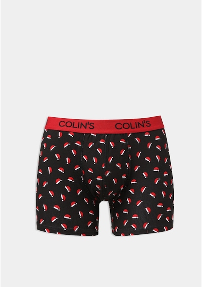 Colin's Colins Modern Fit Baskılı Erkek Siyah Boxer Cl1077017 Q1.v1 Blk Siyah