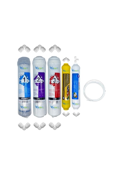 Pws Kapalı Kasa Su Arıtma Cihazlarına Uygun Std 5li Mebransız Mineral+tatlandırıcı Set