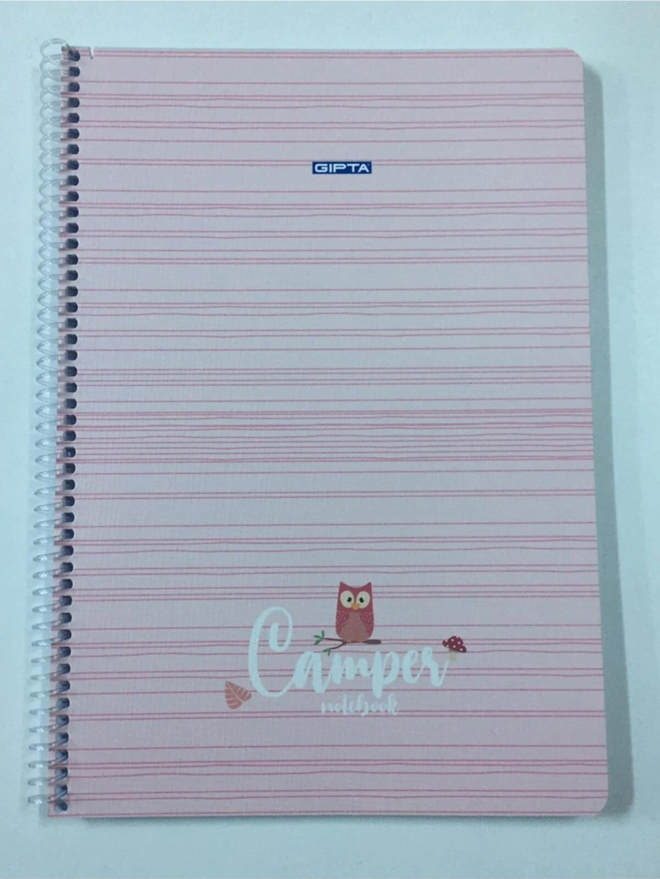 Camper Pembe A4 Spiralli Kareli Defter