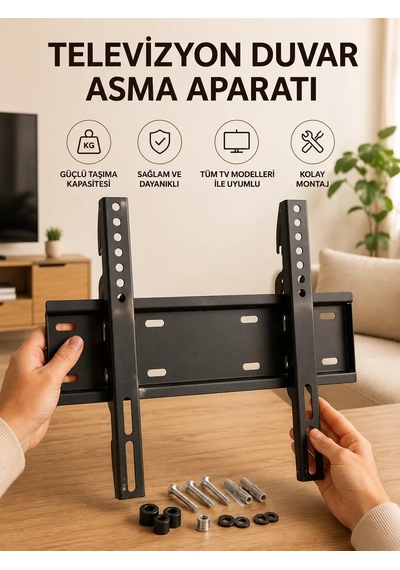 32-55 İnç Uyumlu 40 Kg Taşıma Kapatiseli Televizyon Duvar Asma Aparatı Mh-hs9220-3788