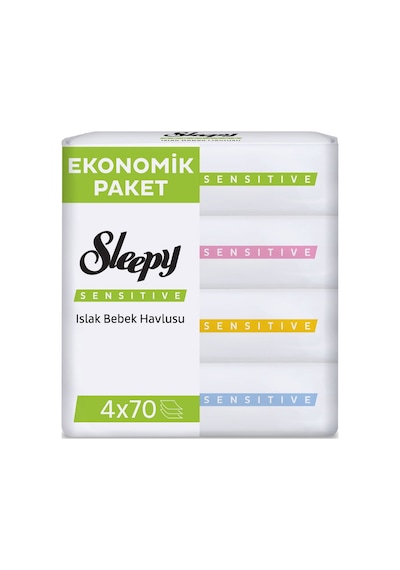 Sleepy Sensitive Islak Bebek Havlusu 4x70 (280 Yaprak)