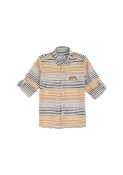 U.s. Polo Assn. Erkek Çocuk Bej Gömlek Desenli 50300617-vr011 Bej