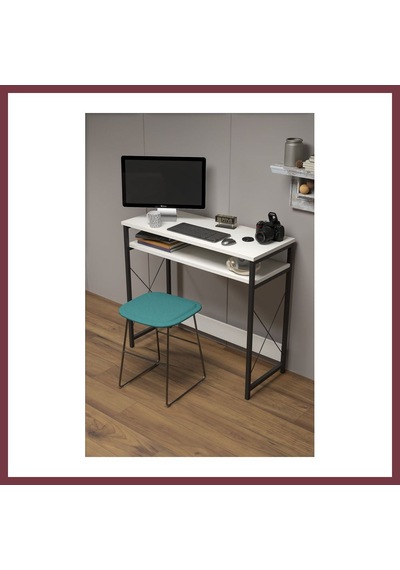 Storeşahin Çalışma Masası Beyaz 90 Cm Shn0720