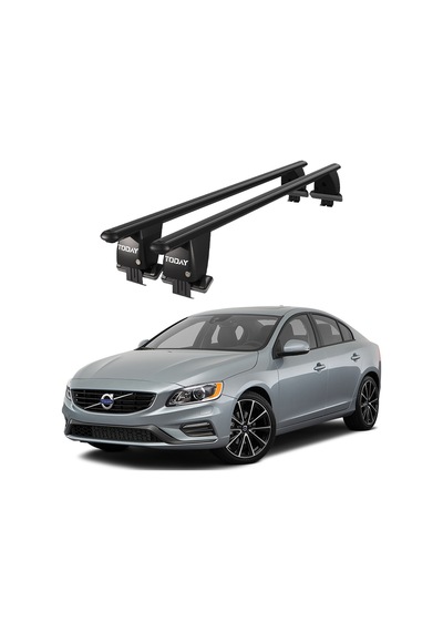 Royal Volvo S60 2010-2018 Uyumlu Siyah Kilitli Ara Atkı Port Bagaj Tavan Barı