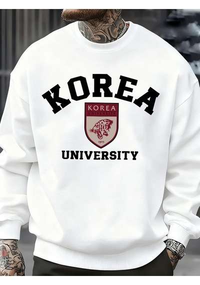 Startmore Startmorekore Üniversitesi Desen Erkekler Kazak Sonbahar Hip Hop Kazaklar Gevşek Moda Unisex Tişörtü Y Beyaz Startmore Startmorekore Üniversitesi Desen Erkekler Kazak Sonbahar Hip Hop Kazaklar Gevşek Moda Unisex Tişörtü Y Beyaz