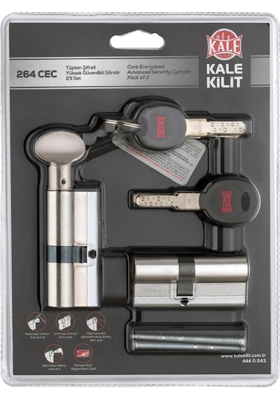 Kale 264 Cec Estra Yük.güvenlikli Silindir 2li Set