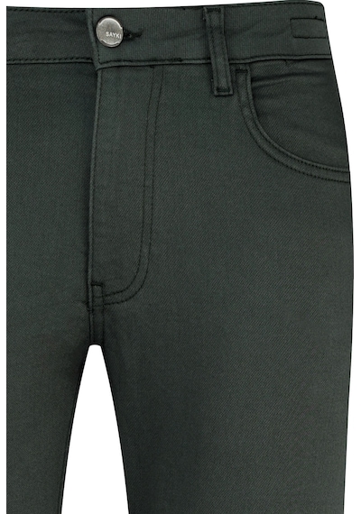 Hatemoğlu Haki Slim Fit Pamuklu 5 Cep Kanvas Pantolon 35385 Haki