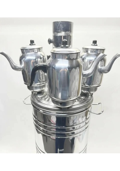 25 Litre Büyük Semaver 3 Demlik Koyma Yerli
