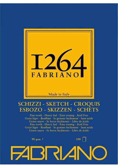 Fabriano 1264 Eskiz Defteri 90 Gr. 100 Yp. Spiralli A3