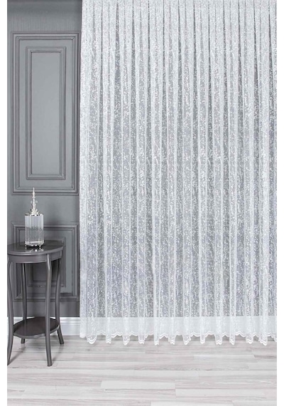 Evdepo Home Kullanıma Hazır Örme Tül Perde (540780190)
