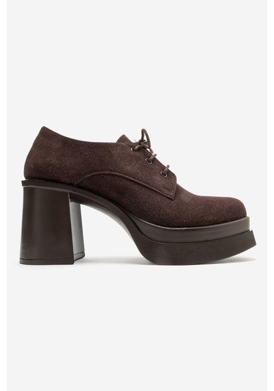 Luvi Shoes Odette Kahverengi Süet Platformlu Blok Topuklu Kadın Ayakkabı Luvi Shoes Odette Kahverengi Süet Platformlu Blok Topuklu Kadın Ayakkabı