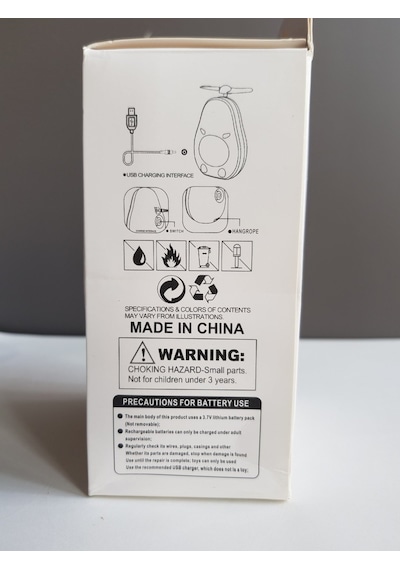 Sevimli Avokado Tasarımlı Led Işıklı Usb Kablolu Mini Fan I Masa Üstü Ve Boyun İpli Vantilatör